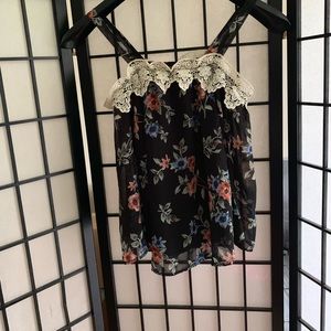 Cold shoulder blouse